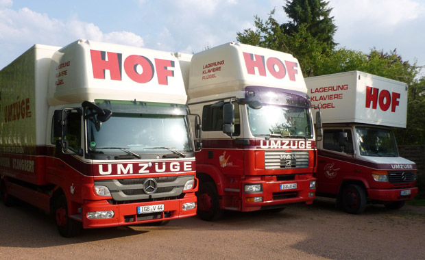 LKW-Flotte von HOF Umzüge