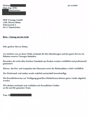 Kundenfeedback