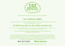 Fleetcor Clean Advantage Geprüftes CO2-Ausgleichszertifikat